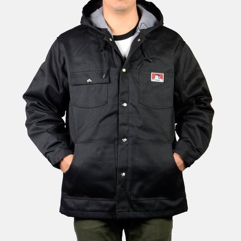 Ben Davis Men'S Hooded Front Snap Jacket